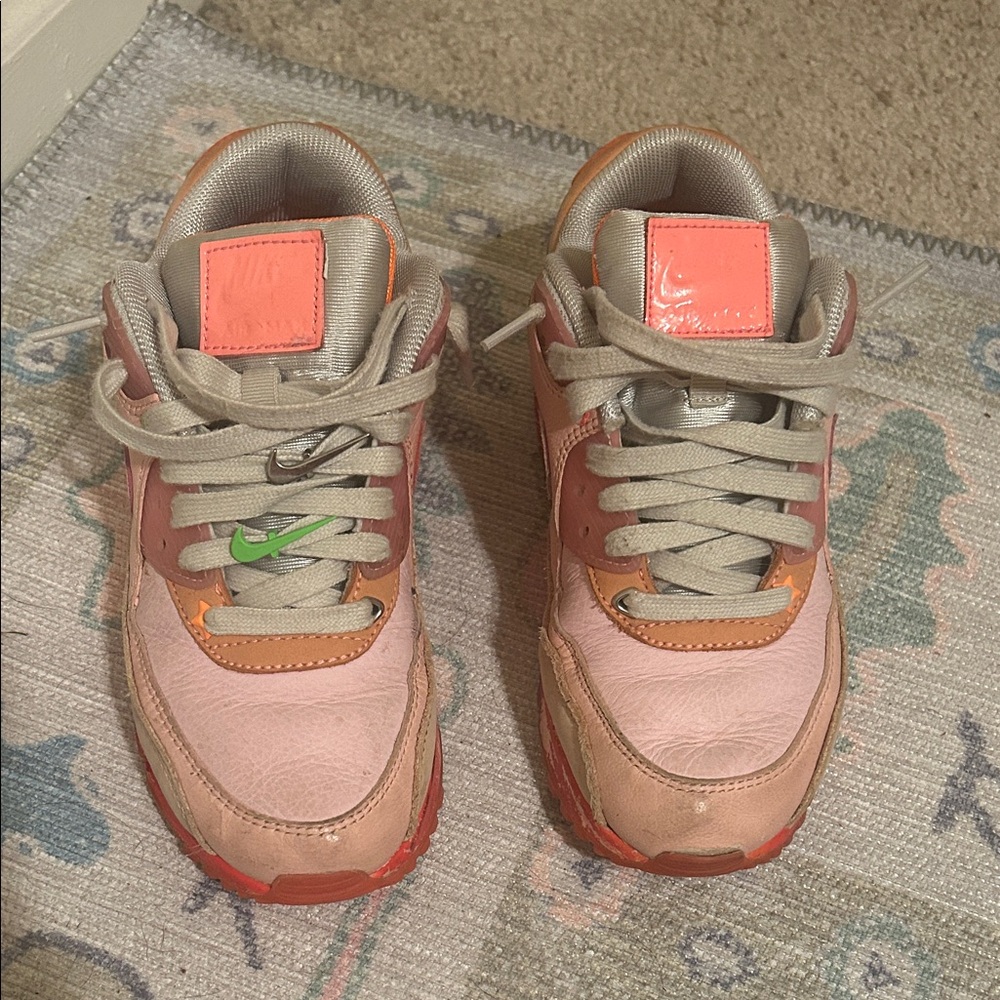 Nike Pink and Orange Sneakers